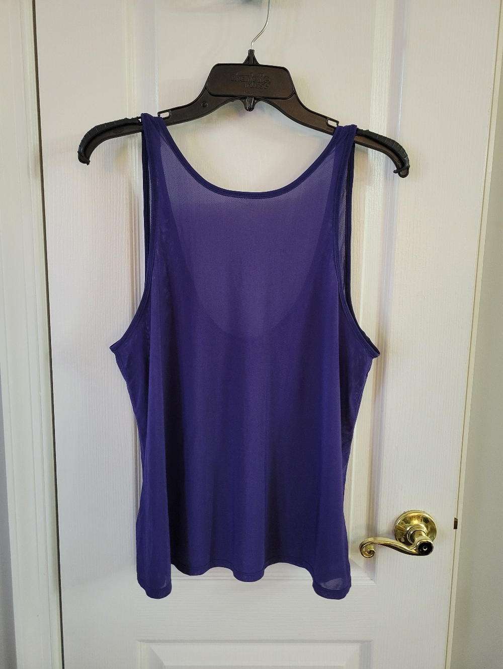 Lululemon Get Low Scoop Mesh Tank Top Emperor Blue Size 8 High Neck
